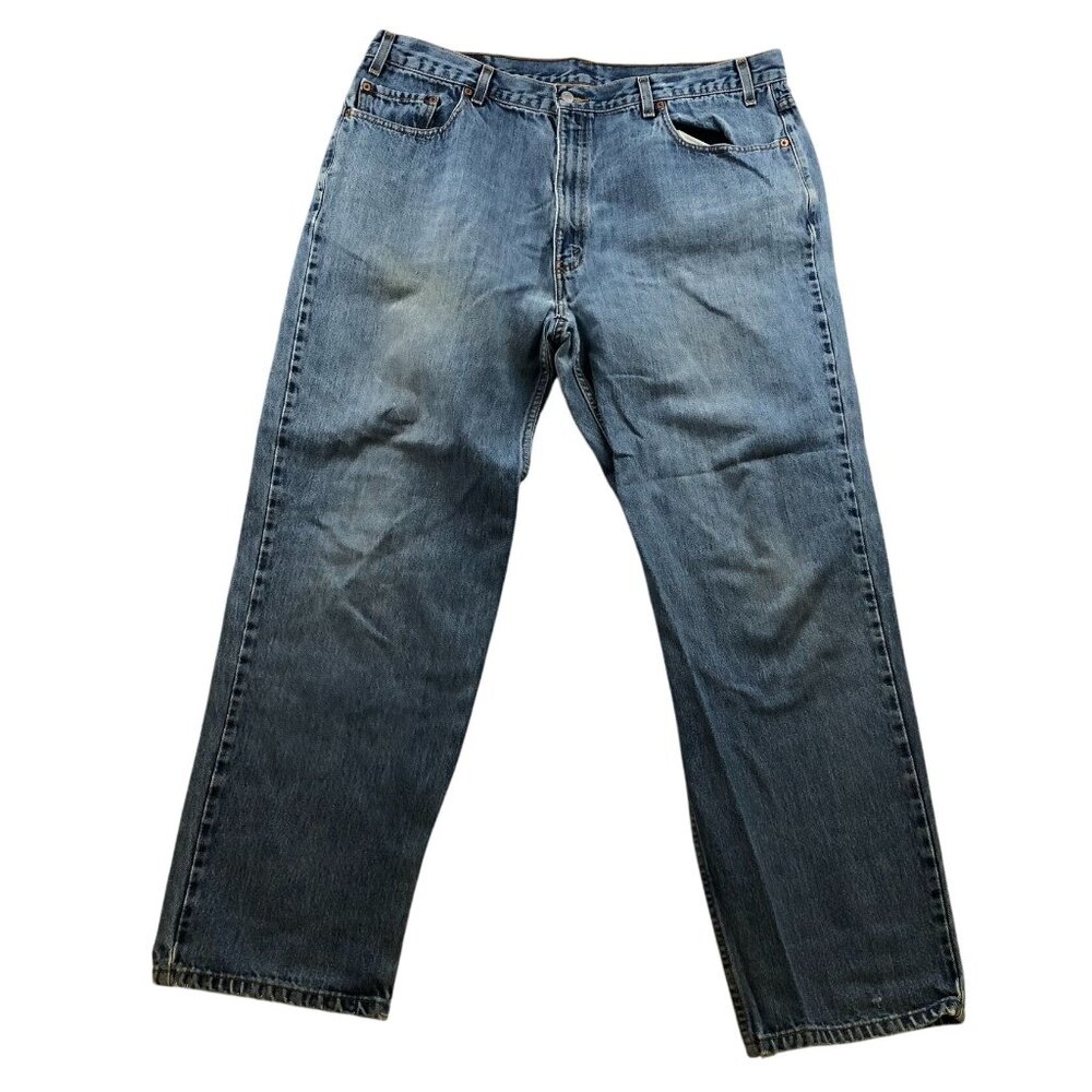 Levi's Mens Jeans Size 42x32 550 Straight Relaxed Casual Blue Denim Classic